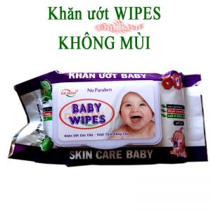 Khăn giấy ướt baby wipes có nắp 80 tờ