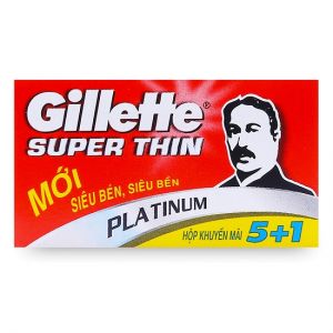 Lưỡi lam Gillette Super Thin (6 cái)- Chính hãng