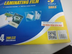 Nhựa Ép A4 100 Mic-Yidu chính hãng