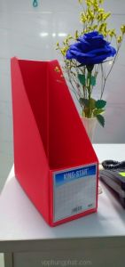 Khay nhựa 1 ngăn xi đứng ( kệ xéo) Màu đỏ- King Star
