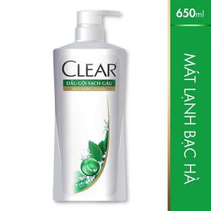 Clear dầu gội mát lạnh bạc hà 650g Tặng Khăn ( giá hãng 144.000)