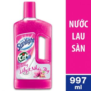 Nước lau sàn Sunlight  ly ly và nhài tây hồng 1kg