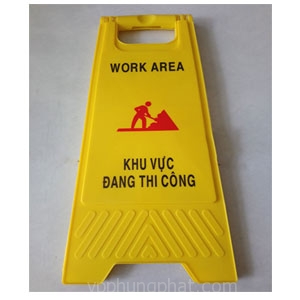 Biển cảnh báo khu vực đang thi công