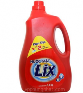 Nước giặt LIX đậm đặc - Bình 3.8kg