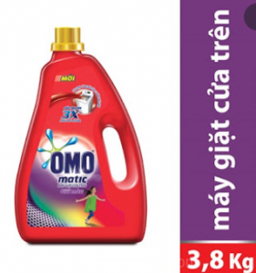 Nước giặt Omo cửa trên 3,8kg