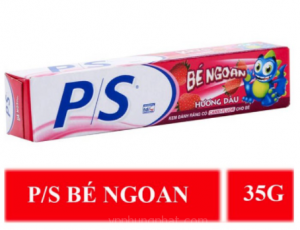 Kem Đánh răng Bé Ngoan Hương Dâu 35g( hồng)