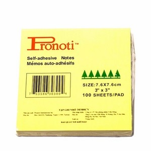 Note Pronoti 30300 - 3x3 (76mmx76mm) - Vàng 